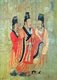 China: Emperor Zhao of Han (94-74 BCE) from the 'Thirteen Emperors Scroll' painted by Tang Dynasty court painter Yan Liben (600-673).
