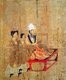 China: Emperor Fei of Chen (554–57) from the 'Thirteen Emperors Scroll' painted by Tang Dynasty court painter Yan Liben (600-673).