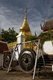Thailand: Chedi and giant gong, Wat Phrathat Doi Kham, Chiang Mai