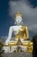 Thailand: Giant Buddha statue overlooking the Chiang Mai valley, Wat Phrathat Doi Kham, Chiang Mai